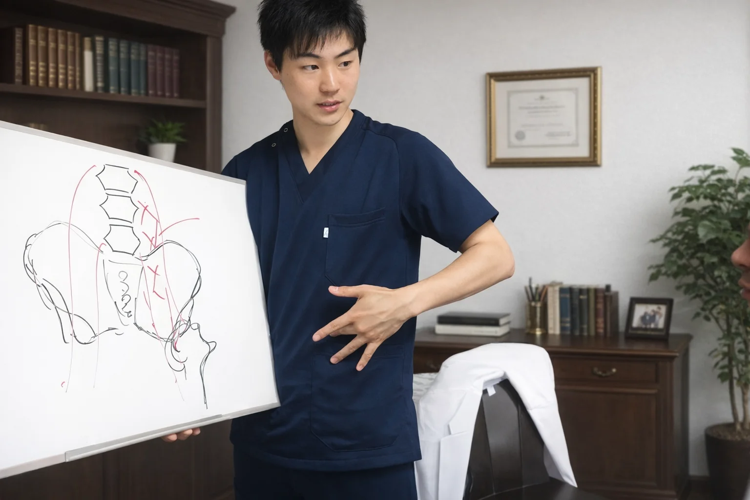 スタッフがリハビリを提供する様子